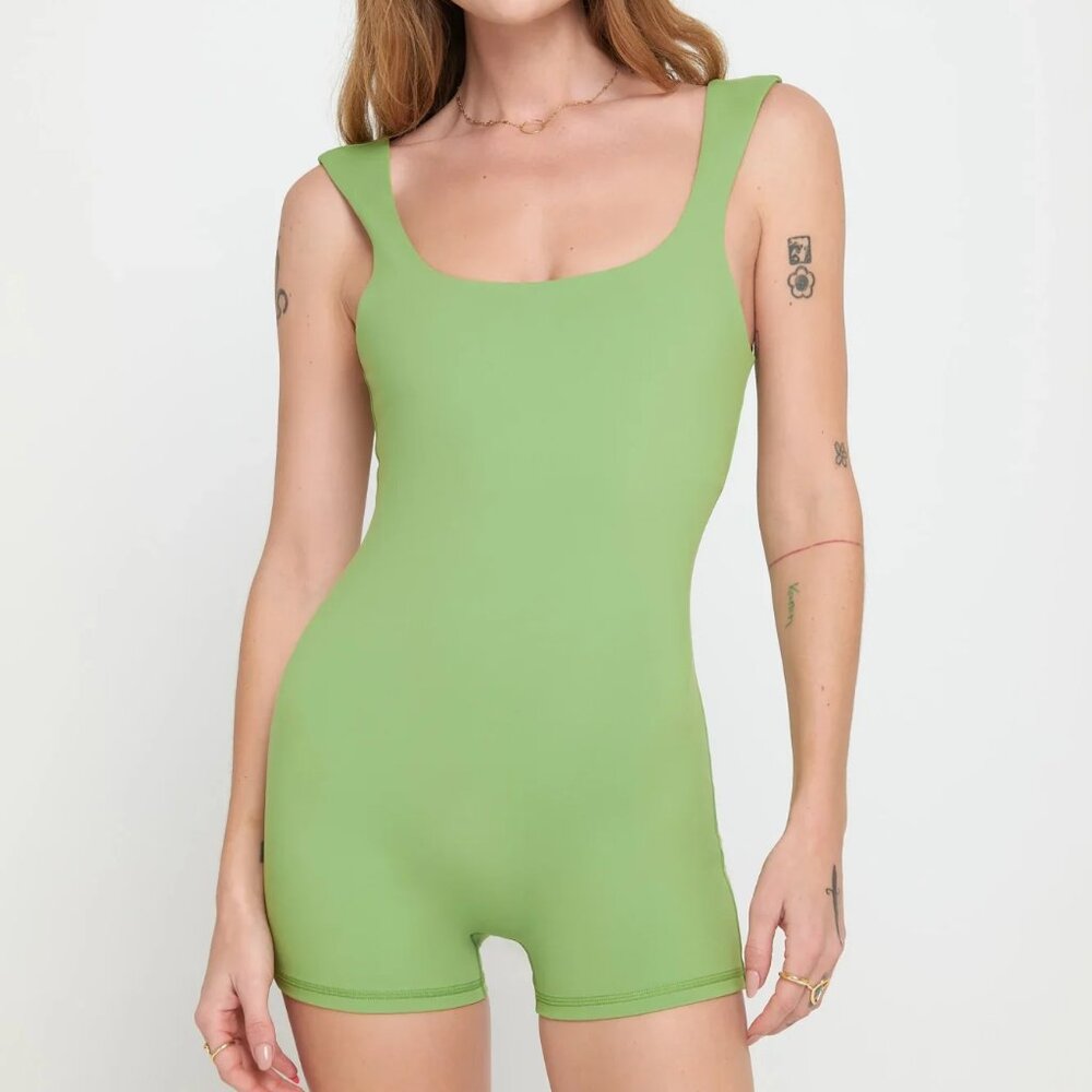 Spiritual Gangster Salem Bodysuit in Lime, Size S, New with Tag